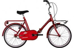 Zanoni Bici pieghevoli Zanoni Bicicletta 20" Doublezz UrbanBike Ciclo Unisex Bici Pieghevole Folding Acciaio (Rosso)