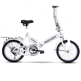 ZHCSYL Bici ZHCSYL Bici Pieghevole da 155 Cm, Una Bici Portatile Ultra-Leggero per Adulti Adatta per Tutti, Cambio da 21 velocità, Molto Adatto per Viaggi di Città E di Campagna, Blu(Color:Bianca)