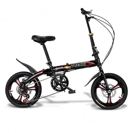 ZHCSYL Bici pieghevoli ZHCSYL Biciclette per Adulti E Adolescenti da 130 Cm Biciclette Piegate, Freni A Disco Variabili, 6 Turni, Multi-Colori(Color:Rosso)