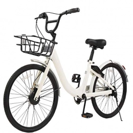 ZXN Bicicletta da Città da 24 Pollici per Donna, Biciclette per Uomo E Donna in Acciaio al Carbonio, Bici Leggere, con Un Carico di 150 kg