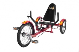 Mobo Bici reclinates Mobo Cruiser Triton Triciclo Bicicletta reclinata - Red