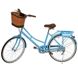 Genérico Bici 26 pollici Ladies Bicycle comodo e Princess Car City Car (Blue, One Size)
