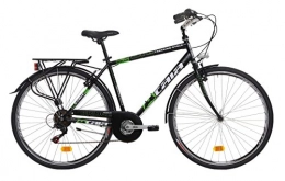 Atala Biciclette da città ATALA Bicicletta da Uomo Bridge 7 velocità, Colore Nero-Verde Fluo Opaco, Misura L (175-190cm)