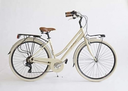 BC CASCIOLI Bici BC CASCIOLI.IT Bicicletta Via Veneto Lady Alluminio Size 46 -The Original- Made in Italy (Beige Cappuccino)