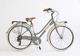 BC CASCIOLI Bici BC CASCIOLI.IT Bicicletta Via Veneto Lady Alluminio Size 46 -The Original- Made in Italy (Grigio Gallante)
