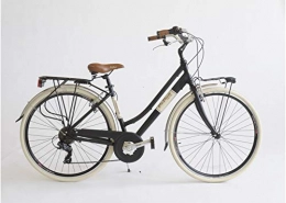 BC CASCIOLI Bici BC CASCIOLI.IT Bicicletta Via Veneto Lady Alluminio Size 46 - The Original - Made in Italy (Nero Polvere di caffè)