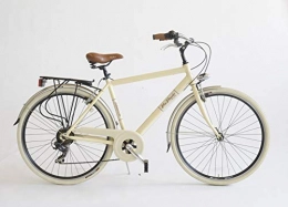 BC CASCIOLI Bici BC CASCIOLI.IT Bicicletta Via Veneto Man Alluminio Size 50 - The Original - Made in Italy (Beige Cappuccino)