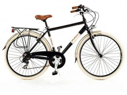 BC CASCIOLI Bici BC CASCIOLI.IT Bicicletta Via Veneto Man Alluminio Size 50 - The Original - Made in Italy (Nero Polvere di caffè)