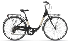 Cicli Puzone Biciclette da città BICI BICICLETTA 26 CITY BIKE DONNA ALLUMINIO FABRIK 855-ADELE SHIMANO 6V TREKKING (NERO)