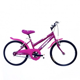 Loggia Bici Bici bicicletta bambina bimba rosa telaio acciaio ruote 20 cavalletto alluminio