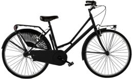 Cicli Puzone Biciclette da città BICI MISURA 24 DONNA DA PASSEGGIO OLANDESINA MODERNIZZATA FEMMINILE DA città OLANDA BICICLETTA CITY SENZA CAMBIO 1V MADE IN ITALY ART. OL24SF (NERO)
