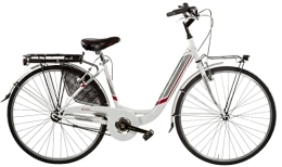 Cicli Puzone Biciclette da città BICI MISURA 26 DONNA DA PASSEGGIO FEMMINILE TELAIO VENERE BICICLETTA CITY SENZA CAMBIO 1V MADE IN ITALY ART. VEN26X138SC (BIANCO ROSSO)