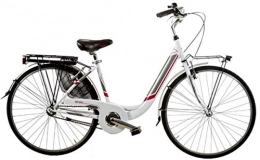 Cicli Puzone Bici Bici Misura 26 X 175 Donna City Bike Venere 1V Art. VEN26X175SCL (Bianco Rosso)