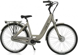 Hoop Biciclette da città Bici olandese da donna 3 marce 71, 12 cm in alluminio Vintage blu chiaro + freno a mano nuziali & set invernale