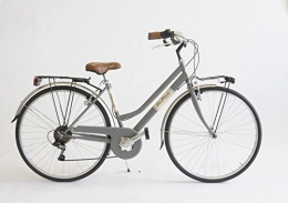 BC CASCIOLI Bici Bicicletta BC CASCIOLI.IT Via Veneto Lady Acciaio Size 46 -The Original- Made in Italy (Grigio Gallante)