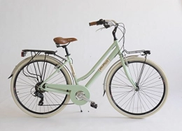 BC CASCIOLI Bici Bicicletta BC CASCIOLI.IT Via Veneto Lady Alluminio Size 46 -The Original- Made in Italy (Verde Giulietta)