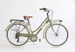 BC CASCIOLI Bici Bicicletta BC CASCIOLI.IT Via Veneto Lady Alluminio Size 46 - The Original - Made in Italy (Verde Oasi)