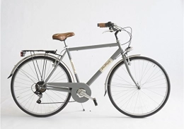 BC CASCIOLI Bici Bicicletta BC CASCIOLI.IT Via Veneto Man Acciaio Size 50 - The Original - Made in Italy (Grigio Gallante)