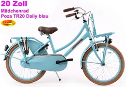 POZA Biciclette da città Bicicletta olandese da ragazza 50, 8 cm POZA Daily blu