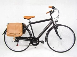 Daytona Biciclette da città bicicletta uomo bici da passeggio city bike 28'' vintage con borse laterali cambio 6v