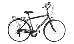 I&G Biciclette da città BICICLETTA UOMO DA CITTA’, URBAN BIKE, CITY BIKE, CAMBIO SHIMANO 7 VELOCITA’, RUOTA DA 28”, NERA