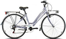 Carratt Biciclette da città Carratt 481 TRK TZ50, City Bike Donna, Grigio / Bianco, 44