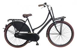 POPAL Biciclette da città Carrier 28 Zoll 57 cm Frau Felgenbremse Schwarz