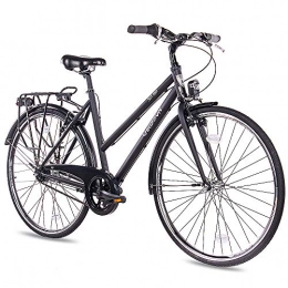 CHRISSON Biciclette da città Chrisson City One - City One da donna, 28 pollici, 50 cm, con cambio Shimano Nexus a 7 marce, pratica bicicletta da città per donne