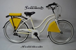 Cicli Ferrareis Biciclette da città Cicli Ferrareis Cruiser Custom Chopper 26 Alluminio Bianca Gialla Completamente Personalizzabile