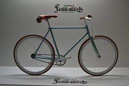 Cicli Ferrareis Bici Cicli Ferrareis Fixed Bike Bici Scatto Fisso Bicicletta Single Speed Verde Marrone Personalizzabile