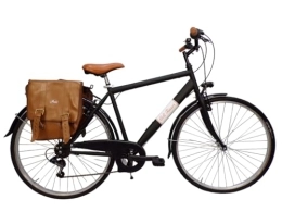 Cicli Tessari Biciclette da città Cicli Tessari - bicicletta uomo bici da passeggio city bike 28'' vintage con borse laterali cambio 6 velocita