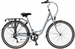 POPAL Biciclette da città City 71, 1 cm 49 cm donna 6SP RIM freni azzurro