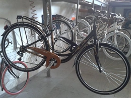 Cicli Ferrareis Biciclette da città City Bike 28 Donna Alluminio 6v Nera e Rossa Personalizzabile