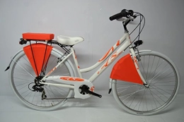 Cicli Ferrareis Biciclette da città City Bike Donna 28 all.6v Bianca Arancio Grigio Personalizzabile