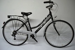 Cicli Ferrareis Biciclette da città City Bike Donna 28 in Alluminio 6v Nera Personalizzabile