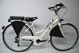 Cicli Ferrareis Biciclette da città City Bike Trekking Olanda City Bike Passeggio 28 Donna 6v Bianca Nera Grigia Personalizzabile