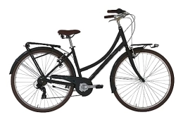 Alpina Bike Biciclette da città City bike VELVET Alpina da donna, cambio a 7 velocità, 28" e telaio in alluminio 46 cm (Nero)