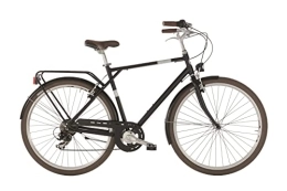 Alpina Bike Bici City bike VELVET Alpina da uomo, cambio a 7 velocità, 28" e telaio in alluminio 55 cm Nero