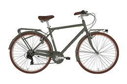 Alpina Bike Bici City bike VELVET Alpina da uomo, cambio a 7 velocità, 28" e telaio in alluminio 55 cm Verde Militare