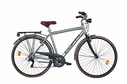 COPPI Biciclette da città Coppi Basiano, City Bike Uomo, Argento, L