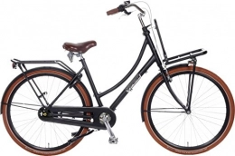 POPAL Biciclette da città Daily olandese Prestige 71, 1 cm 57 cm donna 7SP freno a contropedale, nero opaco