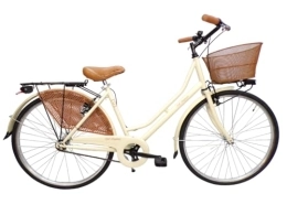 Daytona Biciclette da città daytona bicicletta donna da città bici da passeggio olandese 26 city bike vintage retro' (beige)