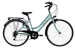 Discovery Biciclette da città Discovery 28 Acciaio Donna, Bici Trekking Manhattan 28'' Cambio Shimano 6 velocità Colore verdino K500