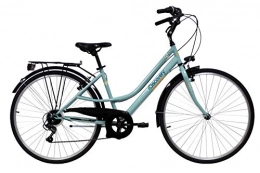 Discovery Biciclette da città Discovery 28 Trek Acciaio Donna, Bici Trekking Manhattan 28'' Cambio Shimano 6 velocità Colore verdino K500