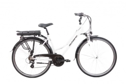 F.lli Schiano Biciclette da città F.lli Schiano E- Ride, Bicicletta elettrica Unisex Adulto, Bianca, 28