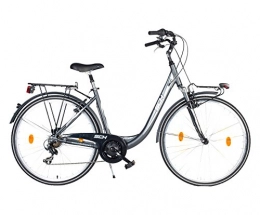 F.lli Schiano Biciclette da città F.lli Schiano Sweet Monotubo Alluminio Bicicletta, Antracite / Avorio, 24"