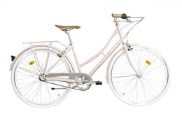 FabricBike Biciclette da città Fabric City - Bicicletta di Città con Cestino, Interno 3 velocità, Donna City Bike (Pink Shoreditch)