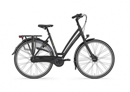 Gazelle Biciclette da città Gazelle Chamonix C8, donna, modello 2019, 28 pollici, nero opaco, Donna, Nero opaco, 49 cm