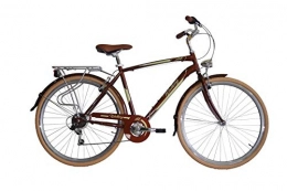 IBK Biciclette da città IBK Bici Bicicletta City Bike da Città Uomo Misura 28" 700x38 Modello Walking Accessori Alluminio (Marrone)