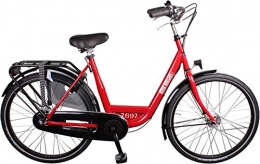 Burgers Biciclette da città ID personale 26 pollici 50 cm Donna 3 G Roller Brakes Rosso